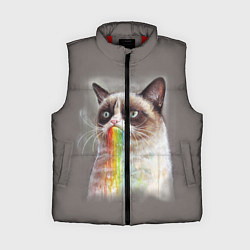 Женский жилет Grumpy Cat, цвет: 3D-красный