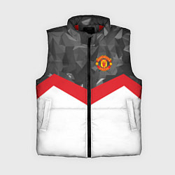 Женский жилет Man United FC: Grey Polygons, цвет: 3D-красный