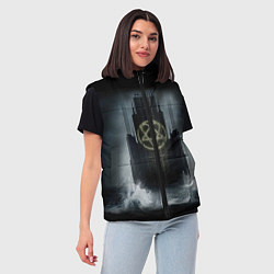 Женский жилет HIM: Devil Castle, цвет: 3D-черный — фото 2