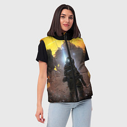 Женский жилет Titanfall: Robots War, цвет: 3D-черный — фото 2