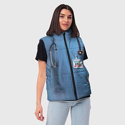 Женский жилет Костюм врача, цвет: 3D-красный — фото 2