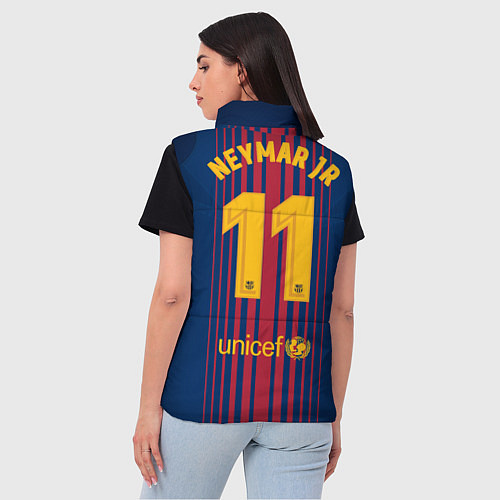 Женский жилет Barcelona FC: Neymar Home 17/18 / 3D-Светло-серый – фото 4
