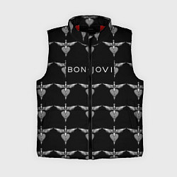 Женский жилет Bon Jovi, цвет: 3D-красный