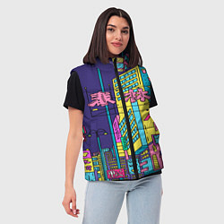 Женский жилет Токио сити, цвет: 3D-красный — фото 2