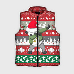Женский жилет Panda Dab: Xmas, цвет: 3D-красный