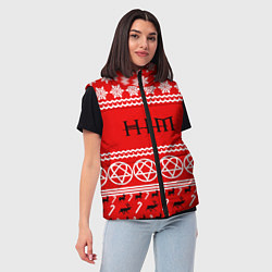 Женский жилет Праздничный HIM, цвет: 3D-черный — фото 2