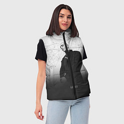 Женский жилет Хаски: Геометрия, цвет: 3D-черный — фото 2