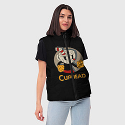 Женский жилет Cuphead: Mugman, цвет: 3D-красный — фото 2