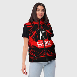 Женский жилет CS:GO - Владислав, цвет: 3D-красный — фото 2