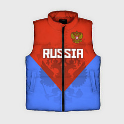 Женский жилет Russia Red & Blue, цвет: 3D-красный