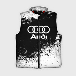 Женский жилет Audi: Black Spray, цвет: 3D-красный