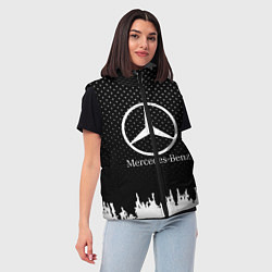 Женский жилет Mercedes-Benz: Black Side, цвет: 3D-светло-серый — фото 2