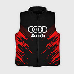 Женский жилет Audi: Red Anger, цвет: 3D-черный