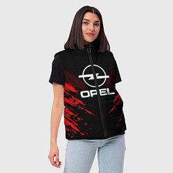Женский жилет Opel: Red Anger, цвет: 3D-красный — фото 2
