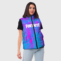 Женский жилет Fortnite: Acid Neon, цвет: 3D-красный — фото 2