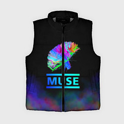 Женский жилет Muse: Neon Flower, цвет: 3D-светло-серый