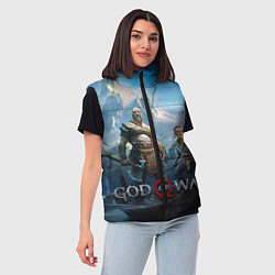 Женский жилет God of War, цвет: 3D-светло-серый — фото 2