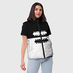 Женский жилет Molly: Black & White, цвет: 3D-черный — фото 2