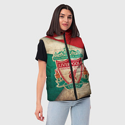 Женский жилет FC Liverpool: Old Style, цвет: 3D-светло-серый — фото 2