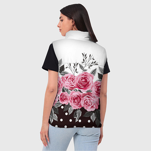 Женский жилет Roses Trend / 3D-Светло-серый – фото 4