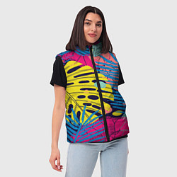 Женский жилет Тропическая мода, цвет: 3D-черный — фото 2