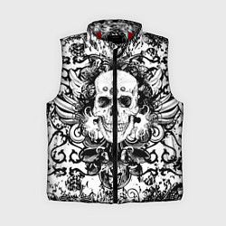 Женский жилет Grunge Skull, цвет: 3D-красный