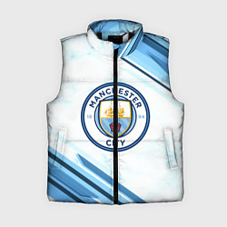 Женский жилет Manchester city, цвет: 3D-черный