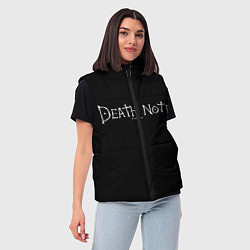 Женский жилет Тетрадь смерти, цвет: 3D-светло-серый — фото 2