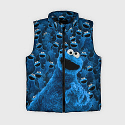 Женский жилет Безумие коржика, цвет: 3D-черный