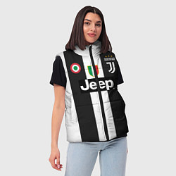 Женский жилет FC Juventus 18-19, цвет: 3D-черный — фото 2