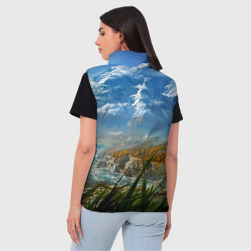 Женский жилет Far Cry 4: Ice Mountains / 3D-Светло-серый – фото 4