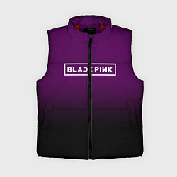 Женский жилет Black Pink: Violet Gradient, цвет: 3D-красный