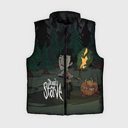 Женский жилет Don't Starve: Night Forrest, цвет: 3D-черный