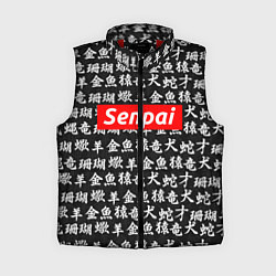 Женский жилет Senpai Hieroglyphs