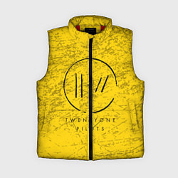 Женский жилет 21 Pilots: Yellow Grunge, цвет: 3D-красный