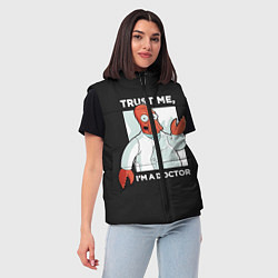 Женский жилет Zoidberg: Trust Me, цвет: 3D-красный — фото 2