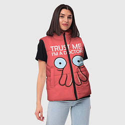Женский жилет Trust Me I'm a Doctor, цвет: 3D-красный — фото 2