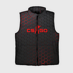 Женский жилет CS:GO Grey Carbon, цвет: 3D-черный