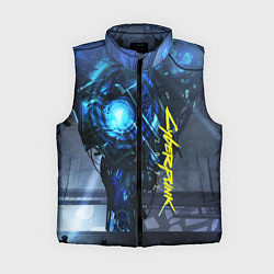 Женский жилет Cyberpunk 2077, цвет: 3D-черный