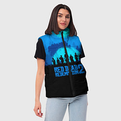 Женский жилет RDR 2: Blue Style, цвет: 3D-красный — фото 2