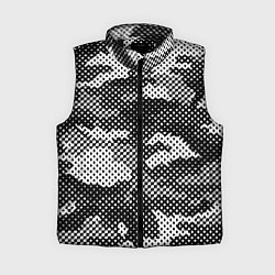 Женский жилет Черный камуфляж, цвет: 3D-черный