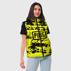 Женский жилет PUBG: Yellow Stained, цвет: 3D-черный — фото 2