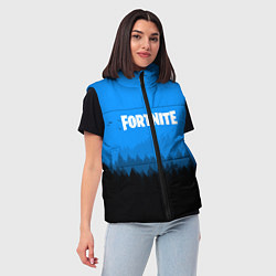 Женский жилет Fortnite: Sky Forest, цвет: 3D-светло-серый — фото 2