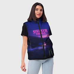 Женский жилет Stranger Things: Neon Road, цвет: 3D-светло-серый — фото 2