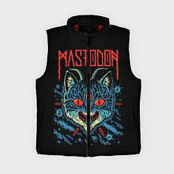 Женский жилет Mastodon: Demonic Cat, цвет: 3D-красный