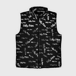 Женский жилет Sally Face: Black Pattern, цвет: 3D-светло-серый