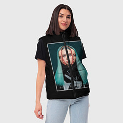 Женский жилет Billie Eilish: WHEN I WAS OLDER, цвет: 3D-черный — фото 2