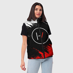 Женский жилет 21 Pilots: Black & Red, цвет: 3D-красный — фото 2