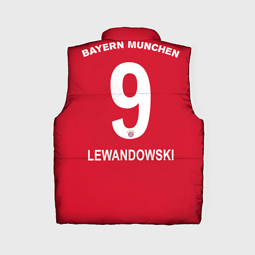 Женский жилет FC Bayern: Lewandowski Home 19-20 / 3D-Красный – фото 2
