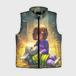 Женский жилет Фриск и Азриэль, цвет: 3D-черный